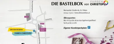 Unternehmen 2 Bild DIE BASTELBOX - FARBEN CHRISTOPH GMBH Kunstgewerbe, Geschenkartikel Einzelhandel am St. Pölten 3